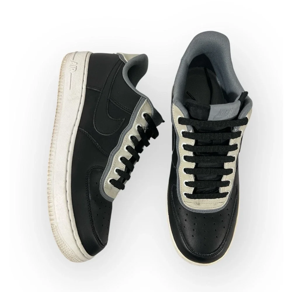 NIKE AIR‎ FORCE 1 MEN SNEAKER #A02439-002 BLACK COLOR SZ 9.5